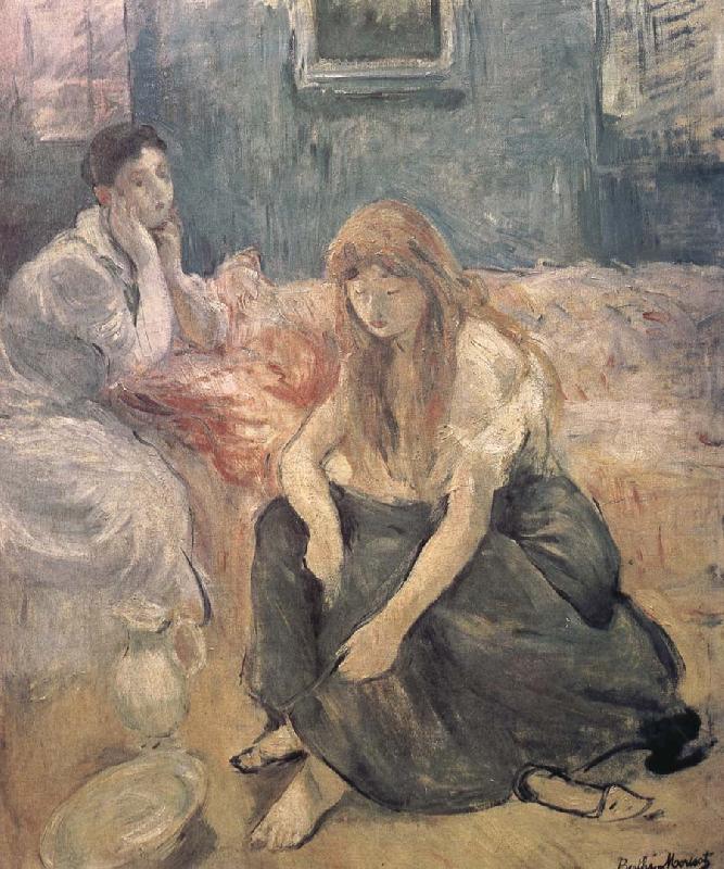 Berthe Morisot Two girl oil painting picture